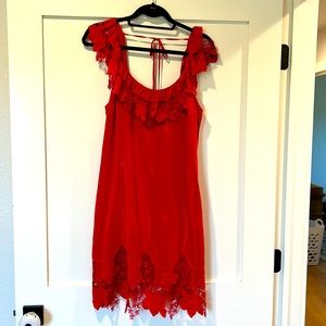 Plenty by Tracy Reese red lace dress